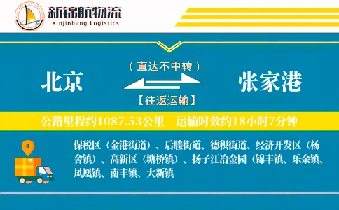 北京到张家港物流公司