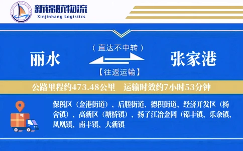 丽水到张家港物流公司