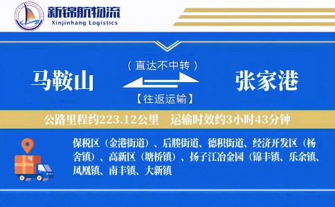 马鞍山到张家港物流公司