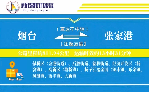烟台到张家港物流公司