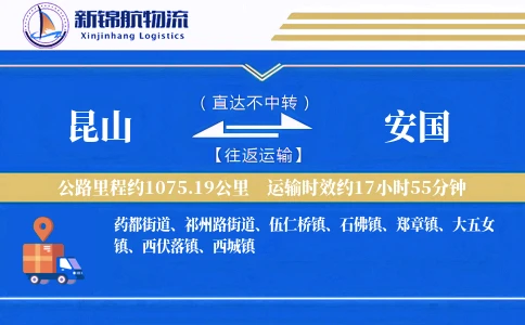 昆山到安国物流公司