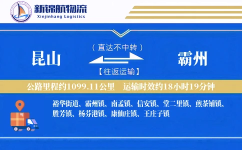 昆山到霸州物流公司