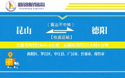昆山到德阳物流公司