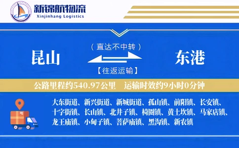 昆山到东港物流公司