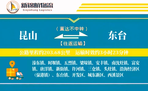 昆山到东台物流公司