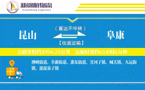 昆山到阜康物流公司