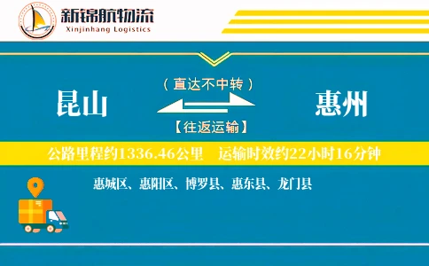 昆山到惠州物流公司