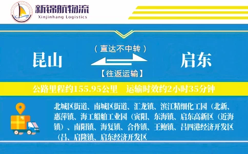昆山到启东物流公司