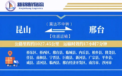 昆山到邢台物流公司