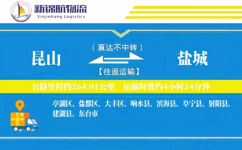 昆山到盐城物流公司