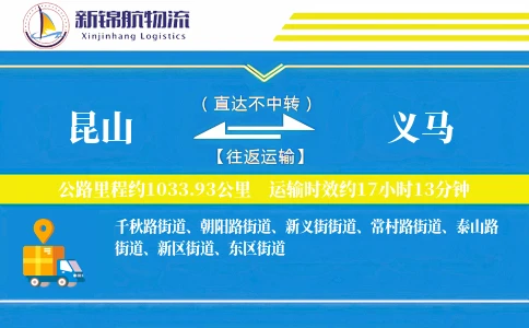 昆山到义马物流公司