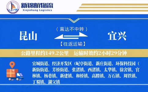 昆山到宜兴物流公司