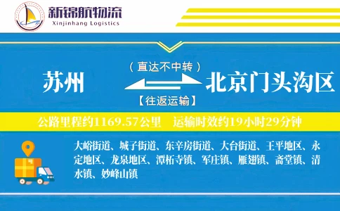 苏州到北京门头沟区物流公司