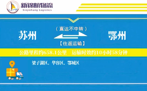 苏州到鄂州物流公司