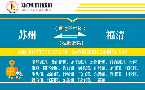 苏州到福清物流公司