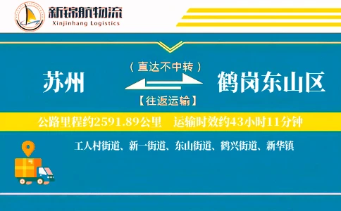 苏州到鹤岗东山区物流公司