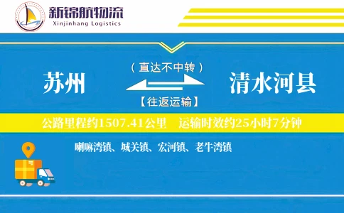 苏州到清水河县物流公司