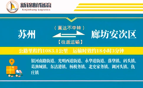 苏州到廊坊安次区物流公司