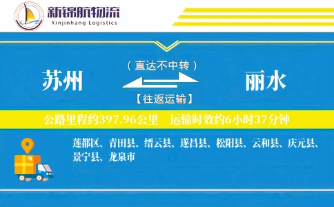 苏州到丽水物流公司-仓储货运专线「灵活调度」