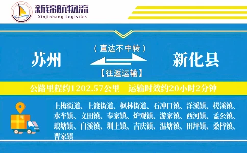 苏州到新化县物流公司