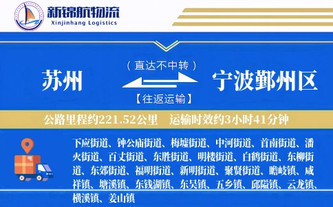 苏州到宁波鄞州区物流公司