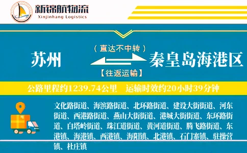 苏州到秦皇岛海港区物流公司