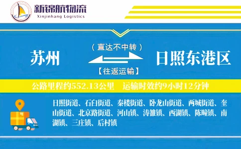苏州到日照东港区物流公司