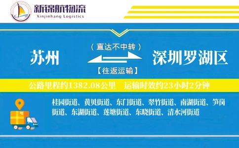 苏州到深圳罗湖区物流公司