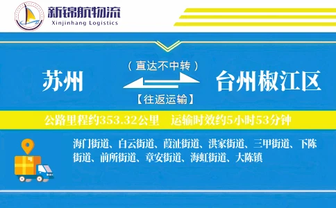 苏州到台州椒江区物流公司-同城货运专线「代收货款」