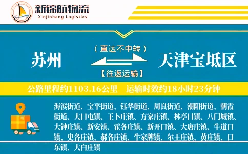 苏州到天津宝坻区物流公司