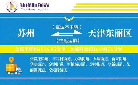 苏州到天津东丽区物流公司