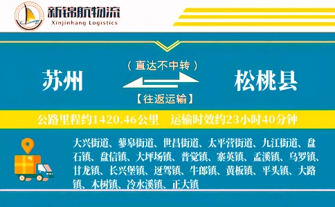 苏州到松桃县物流公司