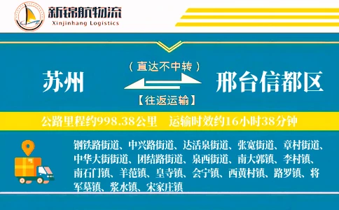 苏州到邢台信都区物流公司
