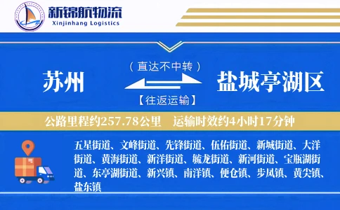 苏州到盐城亭湖区物流公司