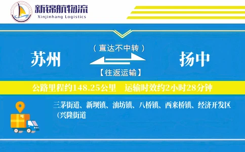 苏州到扬中物流公司