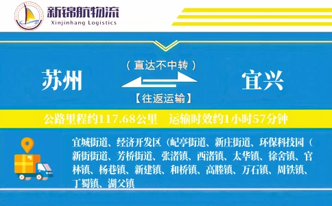 苏州到宜兴物流公司