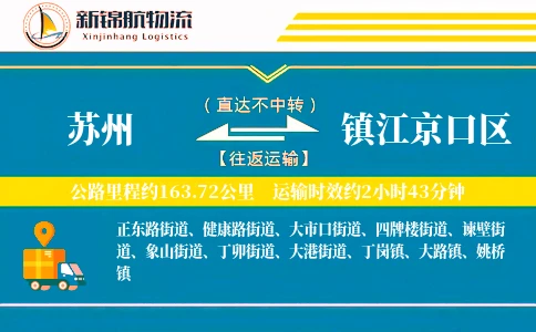 苏州到镇江京口区物流公司
