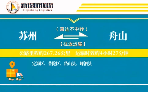 苏州到舟山物流公司-小件运输专线「定制化方案」