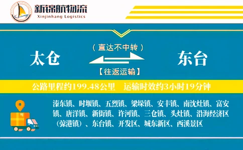 太仓到东台物流公司