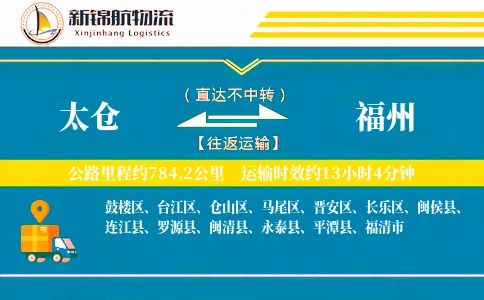 太仓到福州物流公司