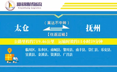 太仓到抚州物流公司
