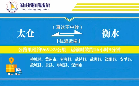 太仓到衡水物流公司