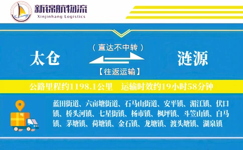 太仓到涟源物流公司