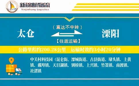 太仓到溧阳物流公司