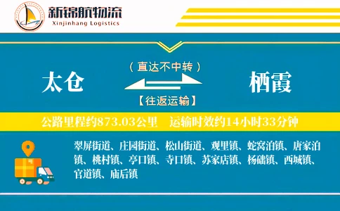 太仓到栖霞物流公司