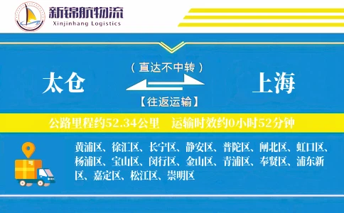 太仓到上海物流公司
