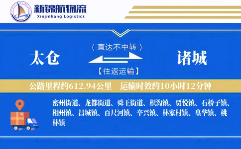 太仓到诸城物流公司