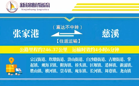 张家港到慈溪物流公司