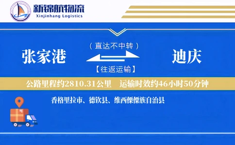 张家港到迪庆物流公司