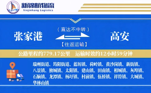 张家港到高安物流公司